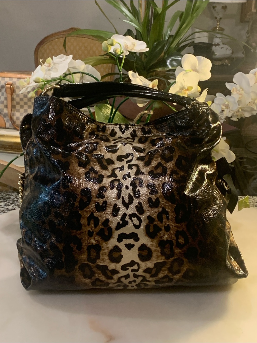 Gianni Bini Leopard and Tan Satchel - Picture 5 of 15